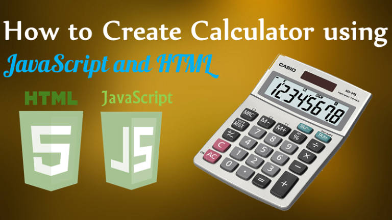 How To create Calculator using JavaScript and HTML