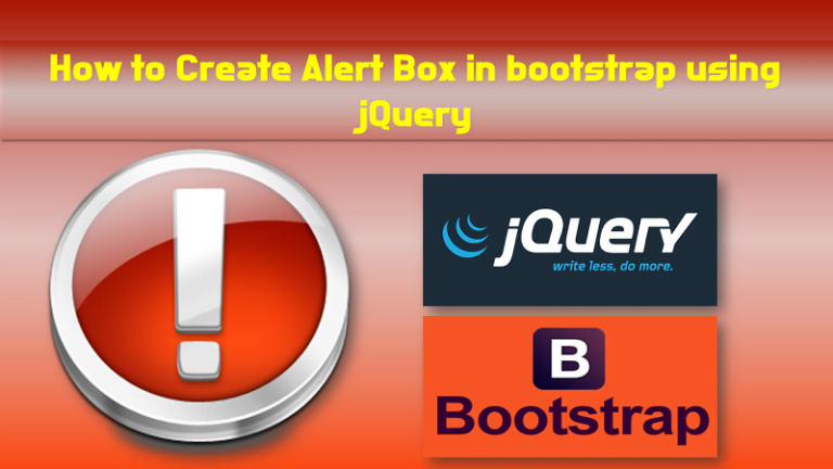 How to Create Alert Box in Bootstrap using jQuery