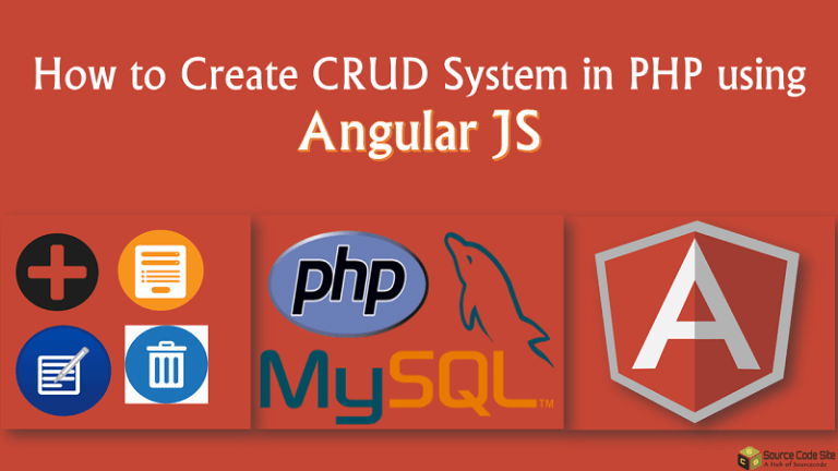 How To Create CRUD System in PHP using Angular js