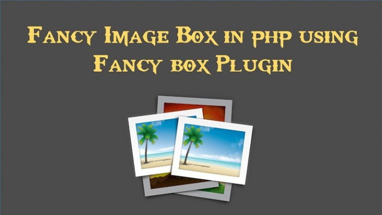 Fancy Image Box in php using Fancybox Plugin