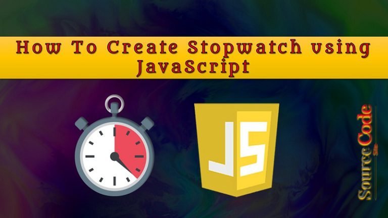 How To Create Stopwatch using JavaScript