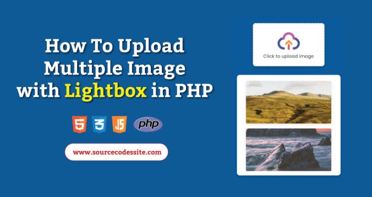 How To Upload Multiple Image with Lightbox in PHP